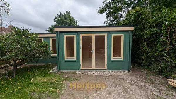 7.5 x 4.5m L shape insulated garden room _1